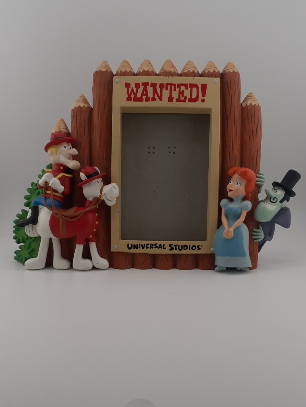Vintage Universal Studios "Wanted" Picture Frame Dudley Do Right's Ripsaw Falls